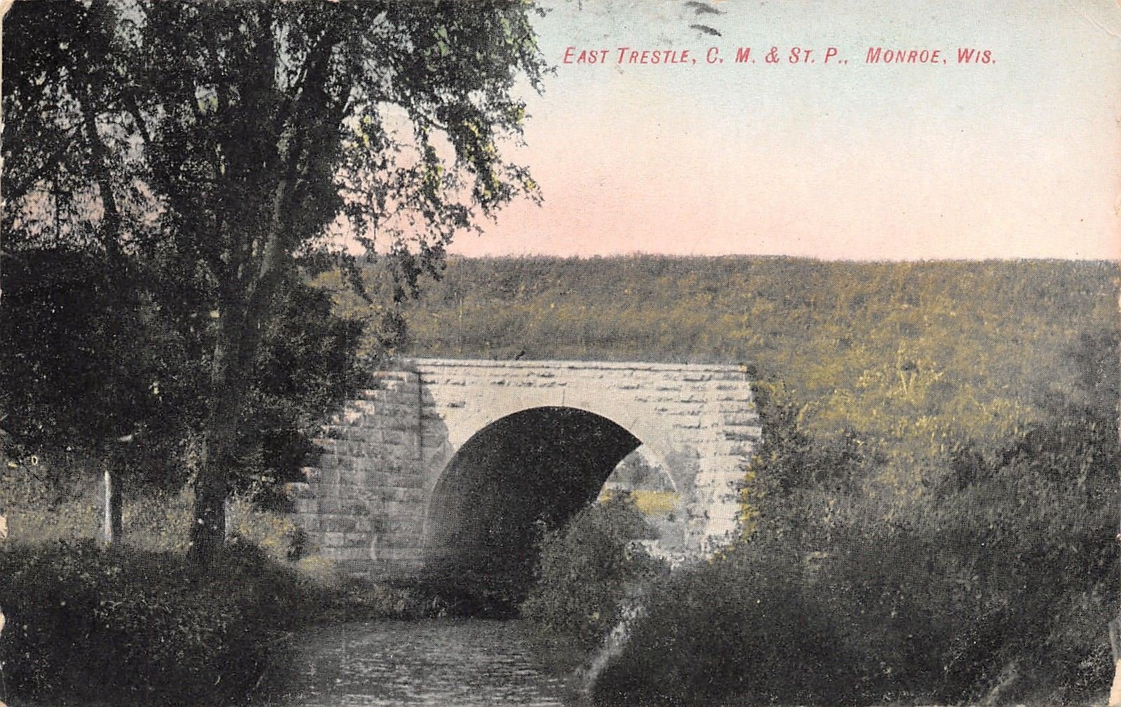 Postcard of bridge